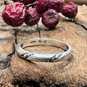 SILPADA Band Ring Dainty Rope Minimalist  Wedding  Sterling Silver 6